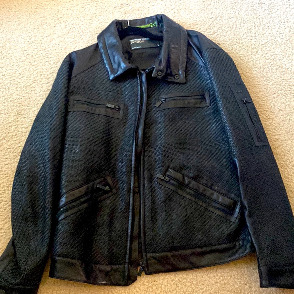 *NEVER WORN* men’s Porsche Design leather jacket P’1000